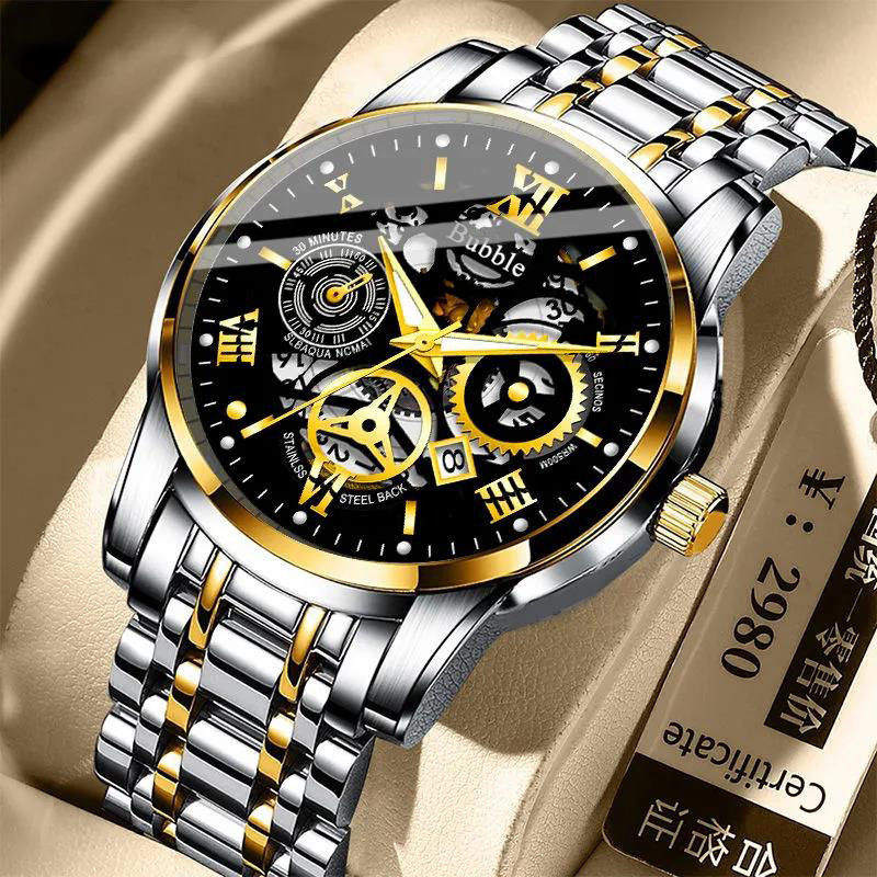 Patek Philippe Watch Nautilus - UTHAI 腕時計男性用トレンディなハイエンドライト高級多用途クォーツ腕時計防水ローマ中空男性の時計時計