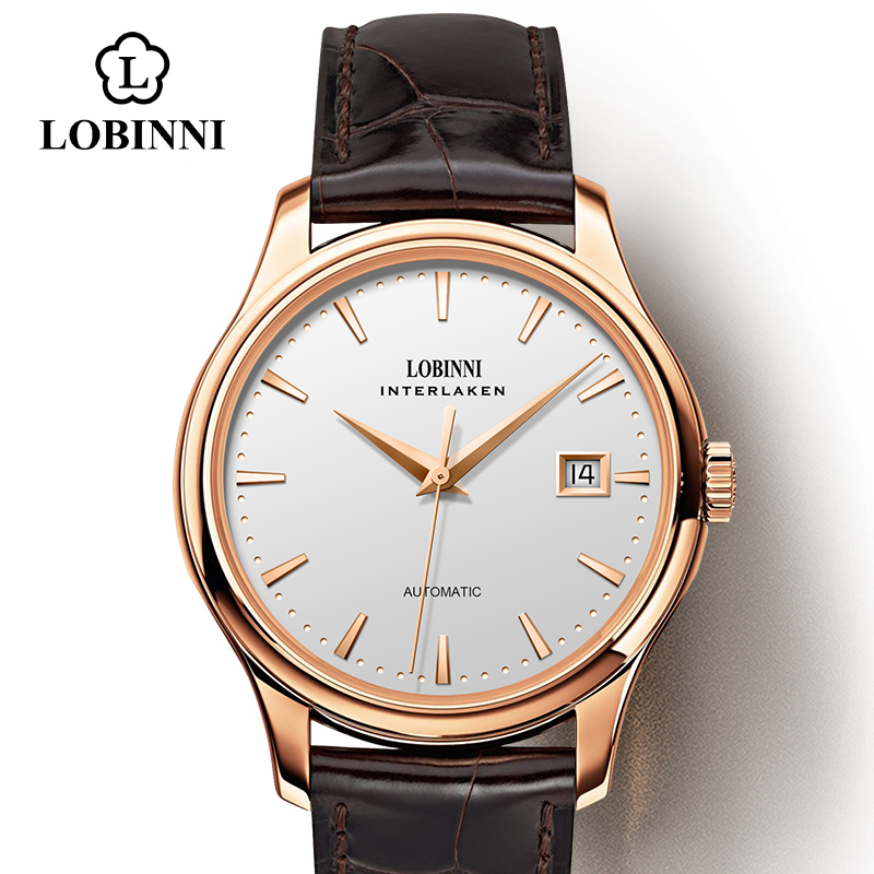 Omega Watch Constellation - LOBINNI L12026 メンズ機械式時計 ST2130ムーブメント サファイアクリスタル 50M防水