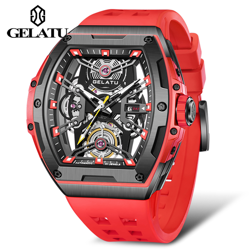 GELATU 6012 メンズ腕時計 ホローアウト 自動巻き - Omega Watch Constellation のレビューと価格