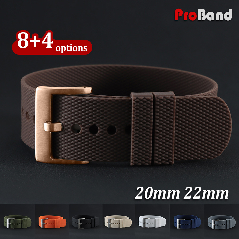 スポーツワンピースシリコンウォッチストラップ20mm 22m - Nato Strap Nylon のレビューと価格