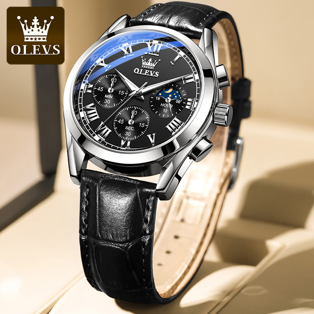 OLEVS 2871 トップブランドメンズクォーツ時計夜光ビ - Omega Watch Constellation のレビューと価格