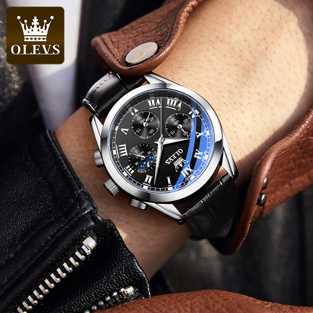 OLEVS 2871 トップブランドメンズクォーツ時計夜光ビ - Omega Watch Constellation のレビューと価格