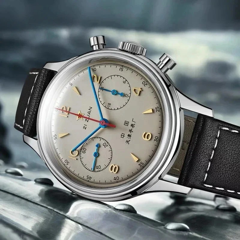 メンズ腕時計 1963 パイロット自動時計 42 ミリメート - Suede Strap Watch のレビューと価格