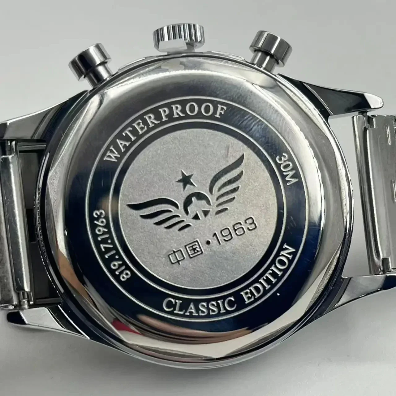 メンズ腕時計 1963 パイロット自動時計 42 ミリメート - Suede Strap Watch のレビューと価格