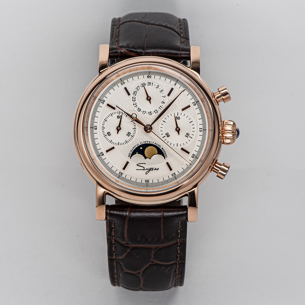 Sugess パイロット クロノグラフ機械式時計メンズ防水オ - Seiko Watch Presage のレビューと価格