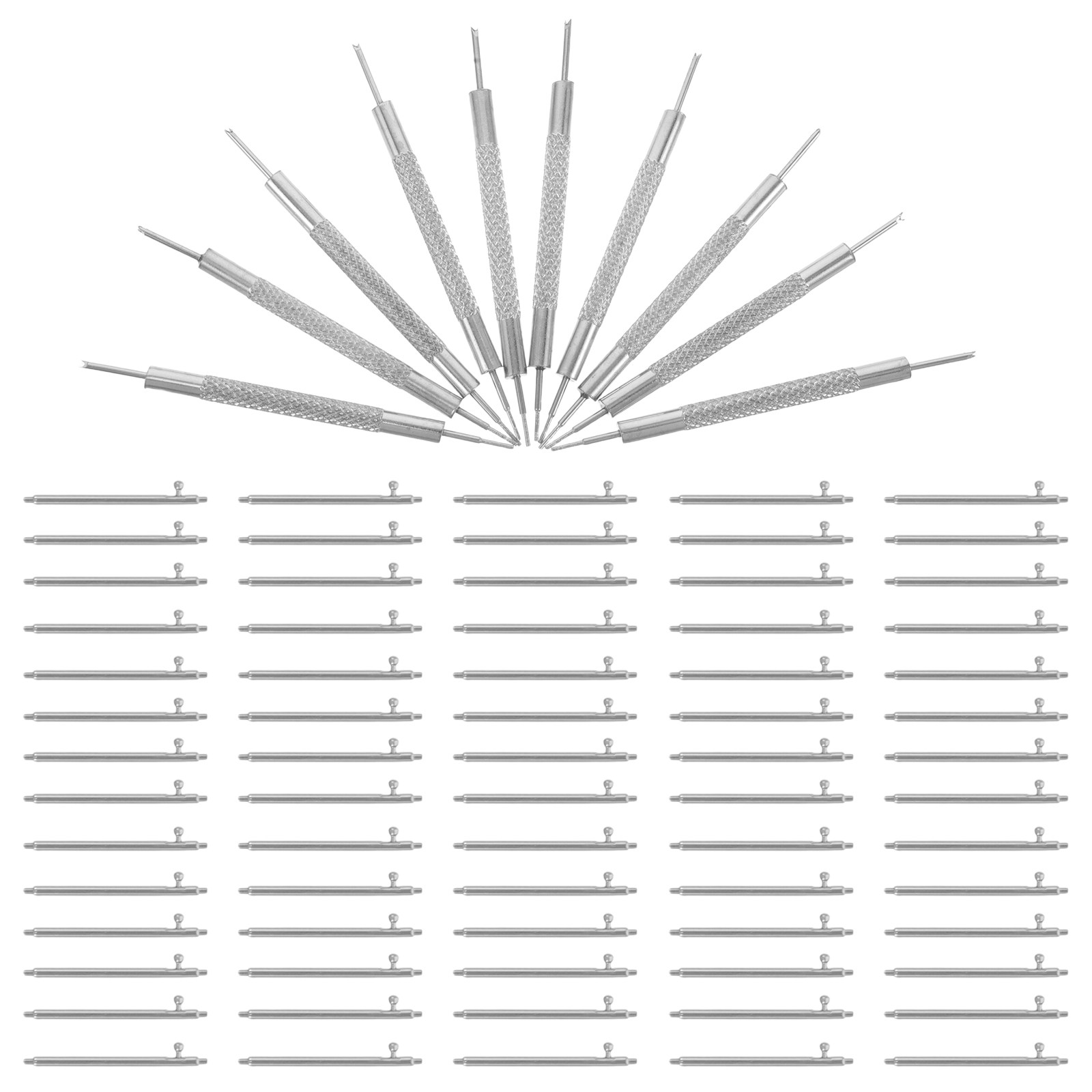 110個入り ステンレス製 時計用スプリングバー ピン、クイ - Spring Bar Tool Set のレビューと価格